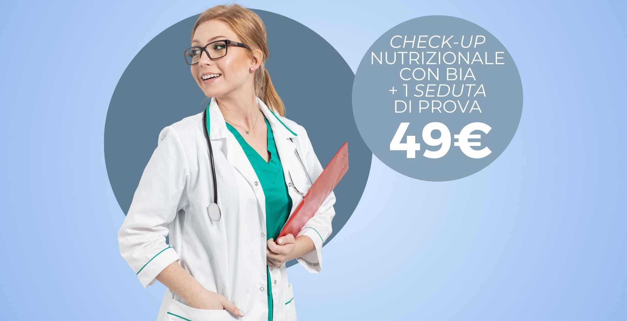 Check-up nutrizionale con BIA + 1 seduta di prova a 49€